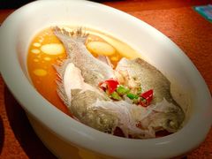 葱椒鲈鱼-绿茶餐厅(蓝色港湾店)