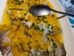 黄椒酱蒸龙胆鱼-一德轩·闽.粤料理(福州广场店)