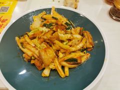 回锅肉炒年糕-咬不得高祖生煎·简餐(高银街店)