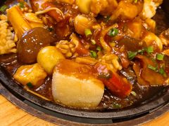 三鲜铁板自制豆腐-集贤阁海鲜酒楼(北辰总店)