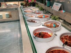 自助调料区-绿岛港轩海鲜烤肉涮锅自助餐厅