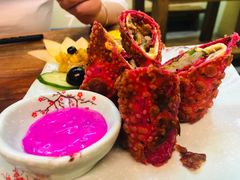火龙果卷饼-甘味食堂(素食料理/蔬食料理/恆春美食)