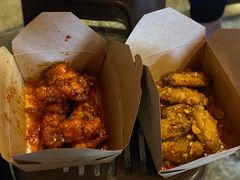 炸鸡翅一半一半-富乐满韩国正宗炸鸡韩国料理(虹泉路店)