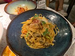 芝士蘑菇鲜虾意大利面-BE BRIGHT KITCHEN(正佳广场店)