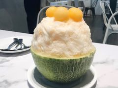 四个哈密瓜球肉冰-乐果甜心·潮汕冰室(南澳后宅分店)