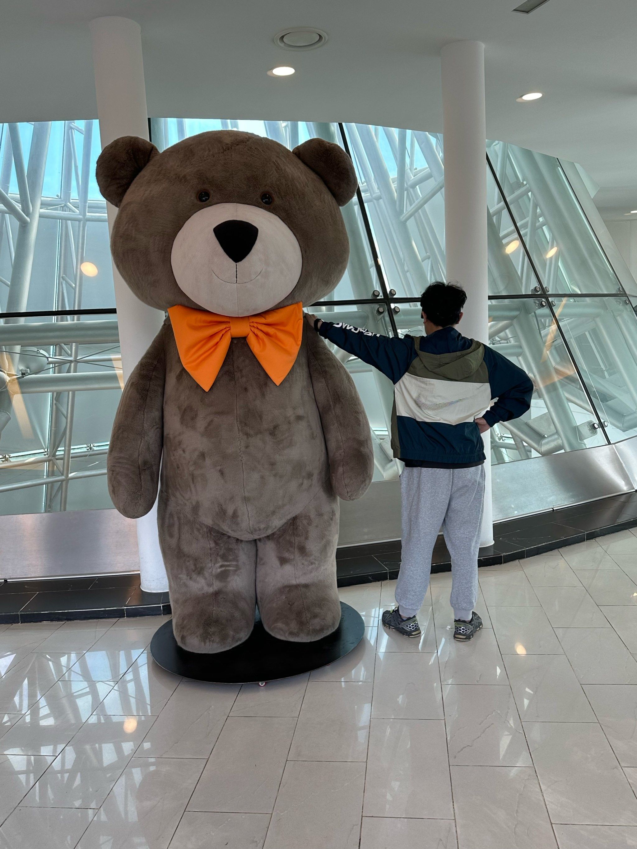 和小熊来个大拥抱