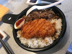 炸猪扒肥牛石锅饭-万岁寿司(万国店)