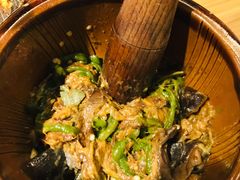 皮蛋青椒擂茄子-费大厨辣椒炒肉(皇庭广场店)