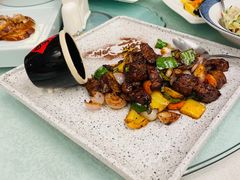 黑椒牛肉粒-清华大学-甲所餐厅