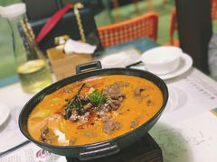 自制不老牛肉汤锅-付掌柜在成都·热炒砂锅集(金禾店)