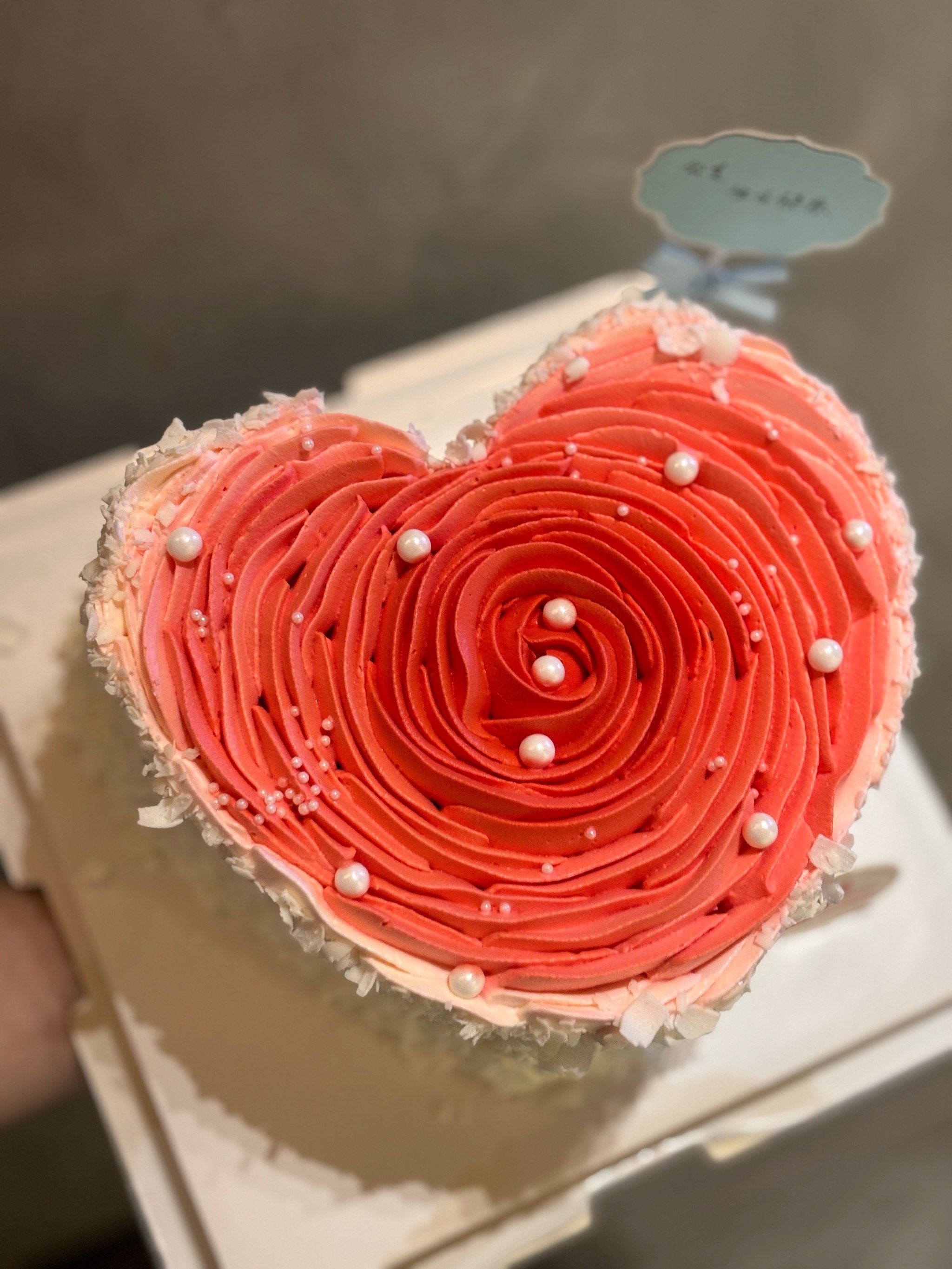 心形蛋糕,甜蜜爆棚❤️