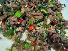 炒牛肉-阿葉农家饭店