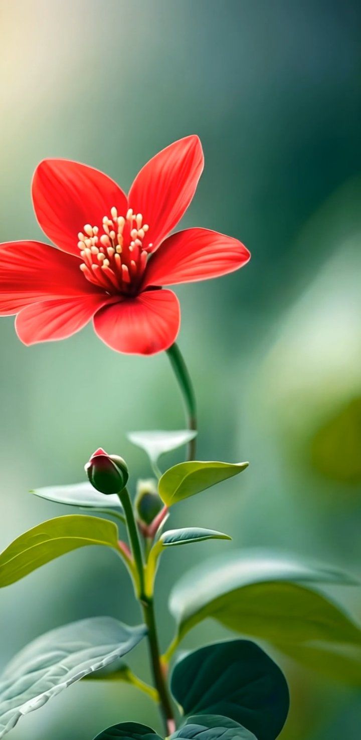 盛开花朵的美景