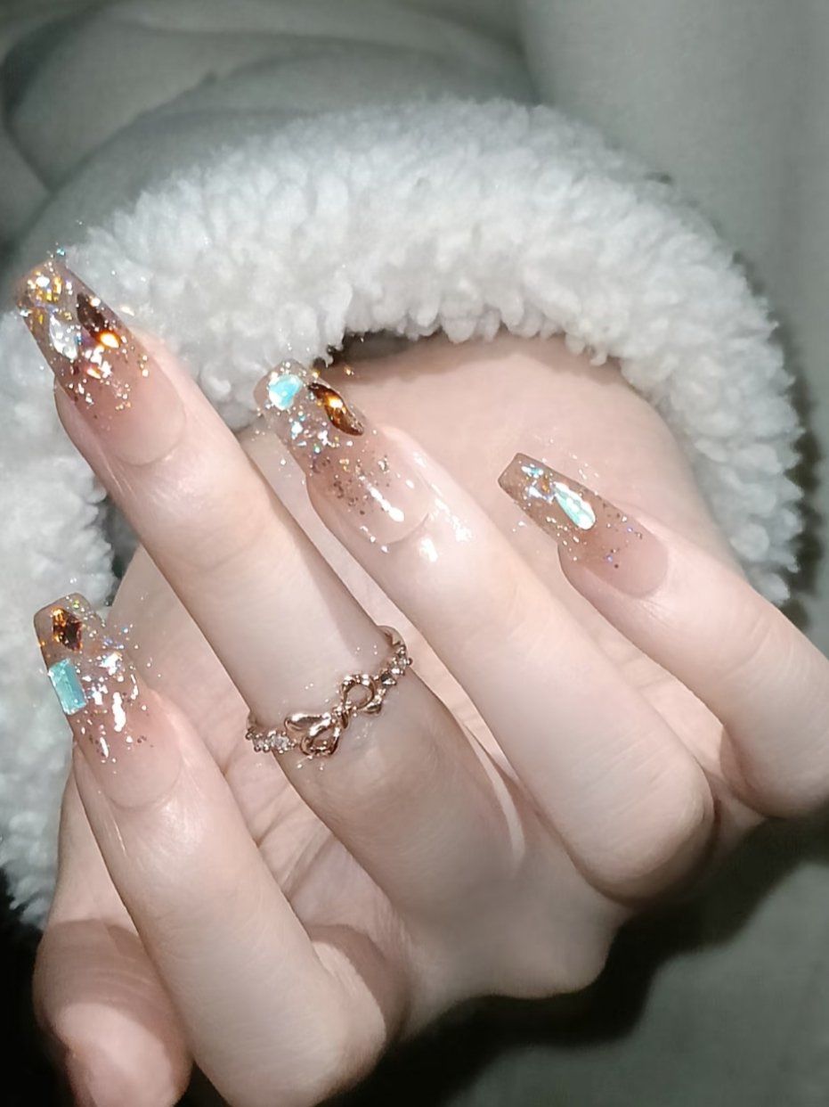 璀璨金边美甲来袭!