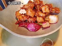 雪花糖醋里脊-绿茶餐厅(港惠购物中心店)