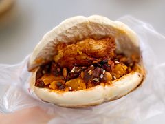 蛋菜夹馍优质-清真马乐贝腊牛肉蛋黄菜夹馍(马蓉洒金桥店)