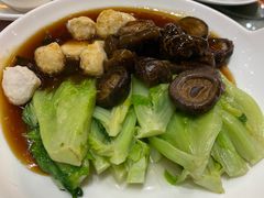 冬菇鱼丸扒生菜-明珠海港大酒店