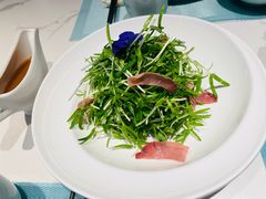 油醋汁空心菜苗配火腿片-洪湖水·新楚菜(人民大学店)