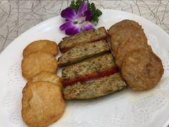 煎酿三宝-轩记海鲜餐厅·四十五年老字号·经典粤菜(西区彩虹店)