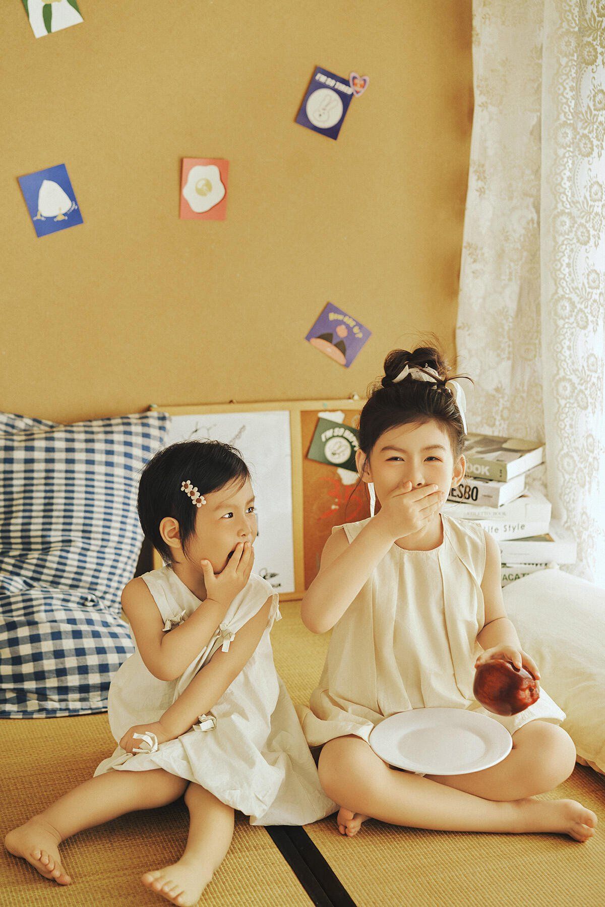 双宝写真✨日系居家风姐妹照
