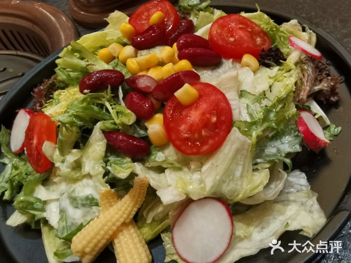 九田家黑牛烤肉料理(长丰园店)蔬菜沙拉图片
