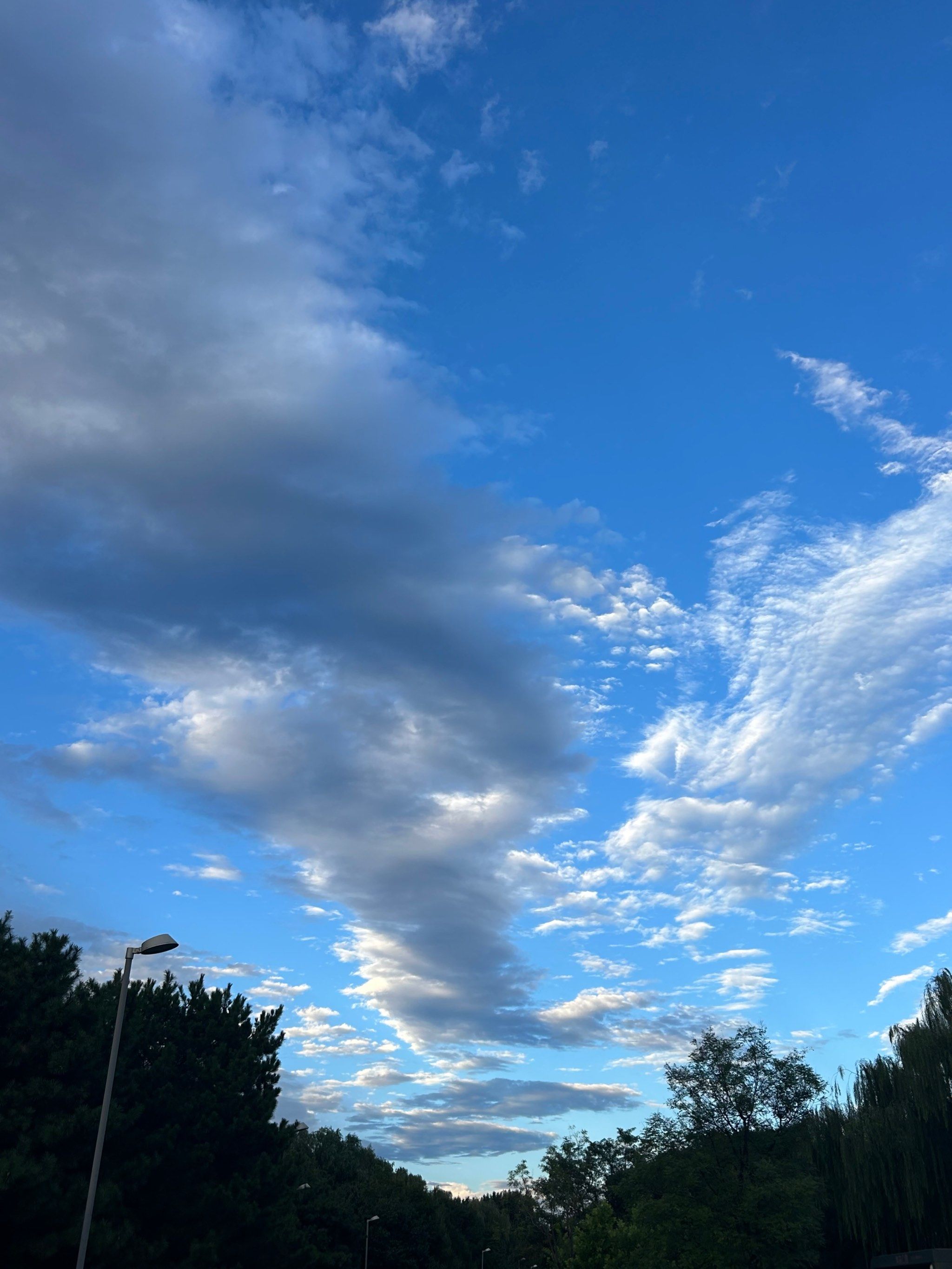 傍晚的天空色彩斑斓