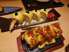 焗烤芝士三文鱼卷-越光米贩精致料理餐厅(金鹰店)