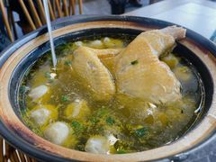 鸡汤炖纯手工面筋-蟹天蟹地农家菜·阳澄湖大闸蟹(浅水湾店)