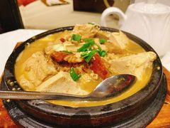 菌菇咸肉石锅豆腐-上海1号私藏菜(静安店)