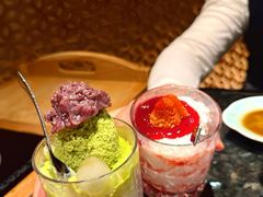 抹茶刨冰甜品-然锅料理
