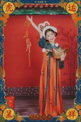 -后宫·古装汉服京剧儿童亲子全家福摄影