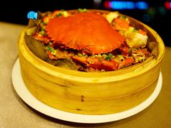 荷叶糯米蒸和乐蟹-广州文华东方酒店·江-由辉师傅主理