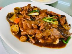 蚝油菇炒牛肉-新陶陶酒家