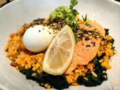 烟熏三文鱼配泡菜炒饭-gaga(深圳南山益田假日广场店)