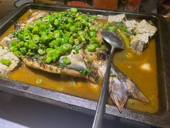 鲜青椒烤鱼-探鱼·鲜青椒爽麻烤鱼(银泰城店)