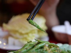 咸蛋黄四季豆-王城醋血鸭老店