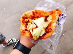 -小红车炸蛋葱油饼