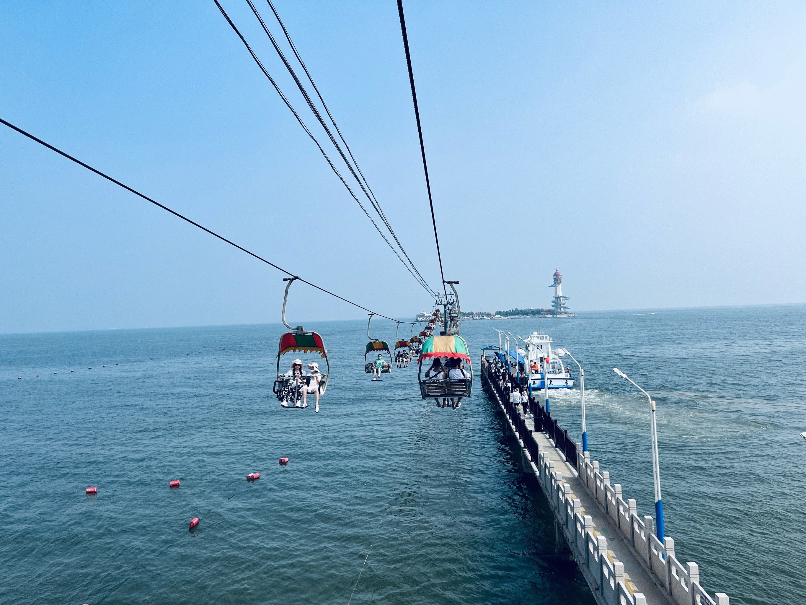 仙螺岛替你们去了,海上缆车帮你们坐了