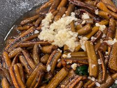 韭菜台炒鳝肚-怡园饭店-餐厅(四望亭店)