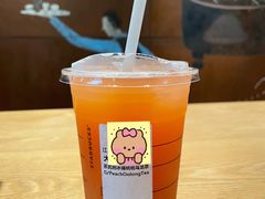 冰摇桃桃乌龙茶OTP-星巴克(深圳北站B5检票口)