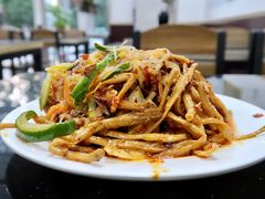 拌黄花菜-李刚鸡西刀削面