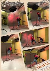 拍摄大片中-流行爵士东东老师-STUDIO E POLE DANCE