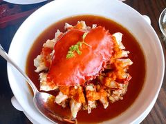 花雕肉碎蒸膏蟹-广州柏悦酒店·悦景轩·粤菜餐厅