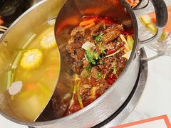 秘制鲜牛腩鸳鸯锅-今日炊牛·潮汕牛肉火锅(华采天地店)