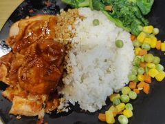 照烧鸡腿饭-北大家园食堂