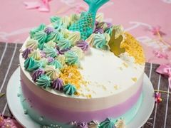 美人鱼生日蛋糕-蛋糕好了·动物奶油0卡糖低脂蛋糕
