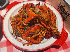 甜麻干煸龙虾-在老街·淮安大排档·甜麻干煸龙虾·烧烤(河下古镇店)