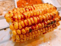 甜玉米-長壹旋转烤吧 农家鸡火锅