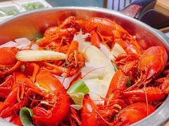 高压锅蒸大虾-蚝翅·海鲜粥·烧烤·宁夏滩羊季(玉米楼店)