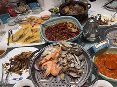 -海派美食·家宴海鲜青岛菜·石锅鲽鱼头(东方城店)